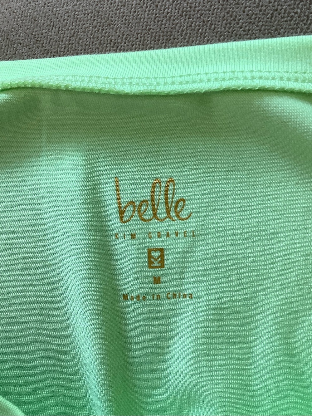 Belle by Kim Gravel Mint Knot-Accent Short Sleeve Tee - Picture 5 of 5